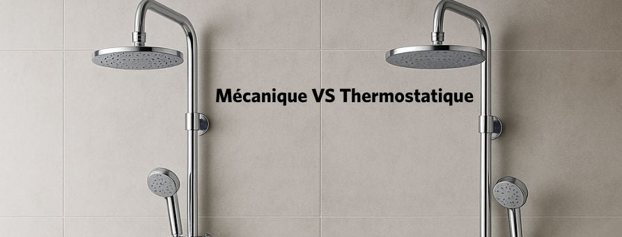 Quelle différence entre une colonne de douche mécanique et une colonne de douche thermostatique ?