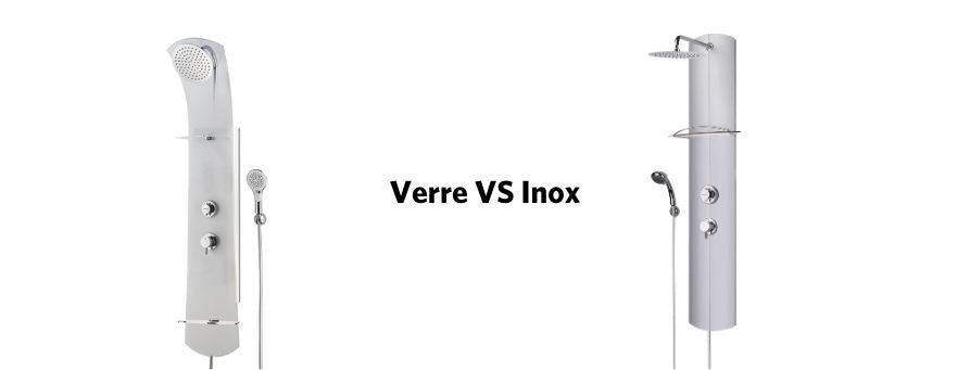 Colonne de douche en verre ou colonne de douche en inox : que choisir pour votre salle de bain ?