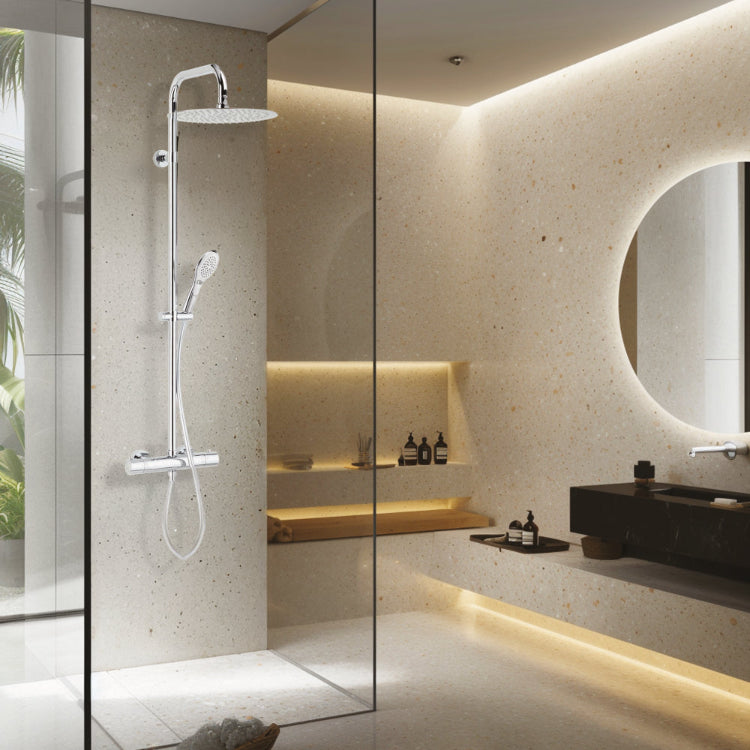 Photo d'ambiance de la colonne de douche Opium 300 sans tablettes