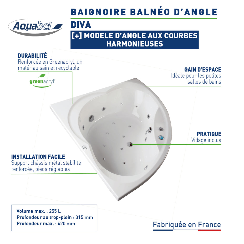 Balnéo d'angle Diva