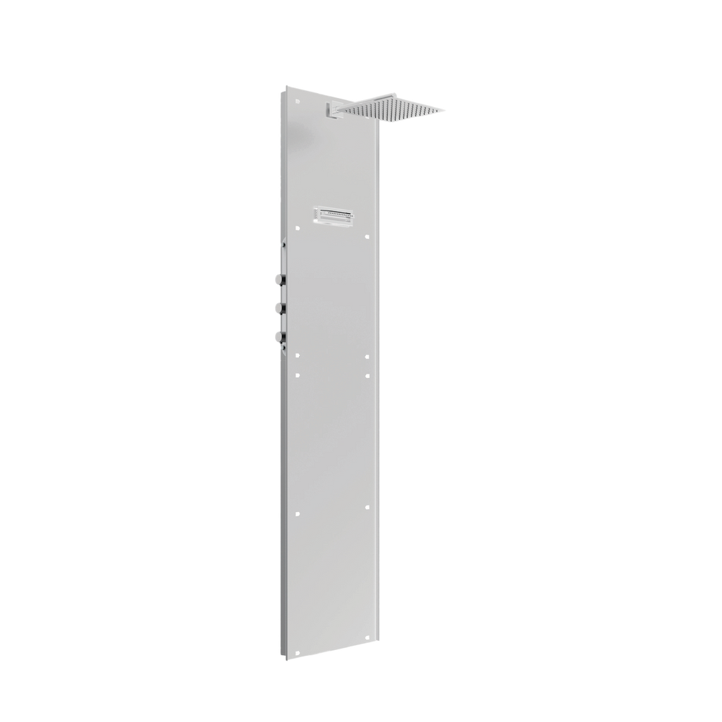 Bati douche à carreler avec robinetterie thermostatique et pomme de Diam 300x300 mm,Colonne de douche à carreler avec mitigeur thermostatique
