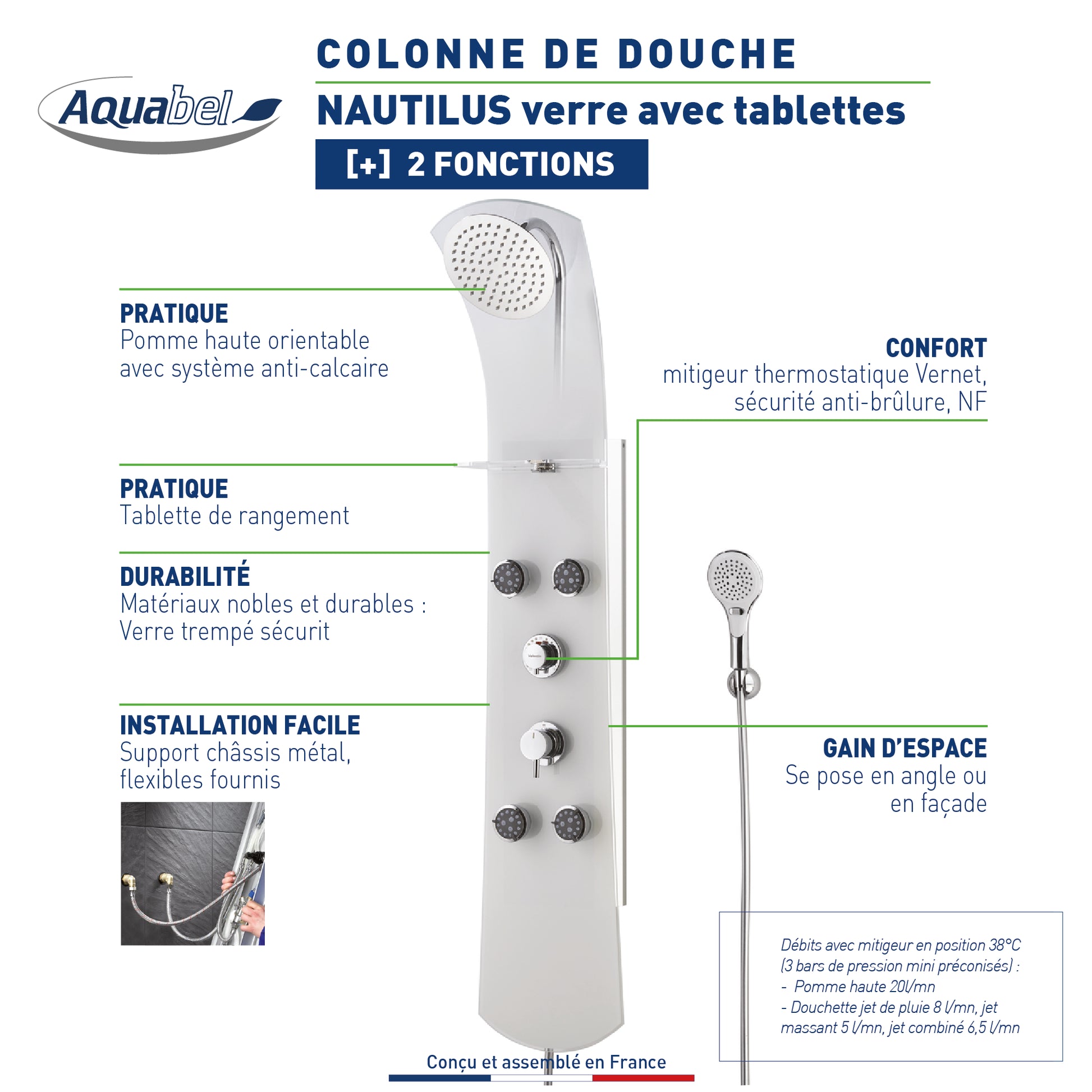 NAUTILUS verre avec buses