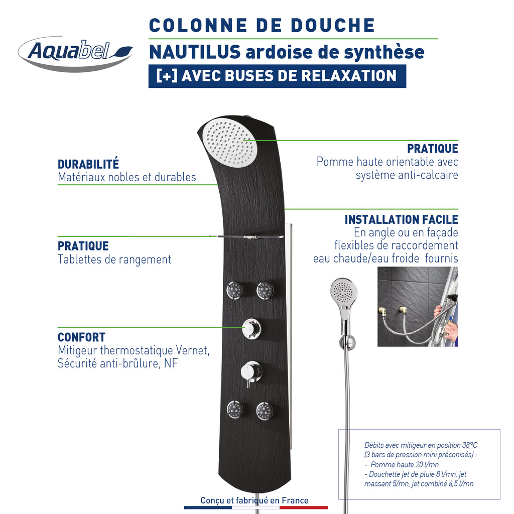 NAUTILUS slate avec buses