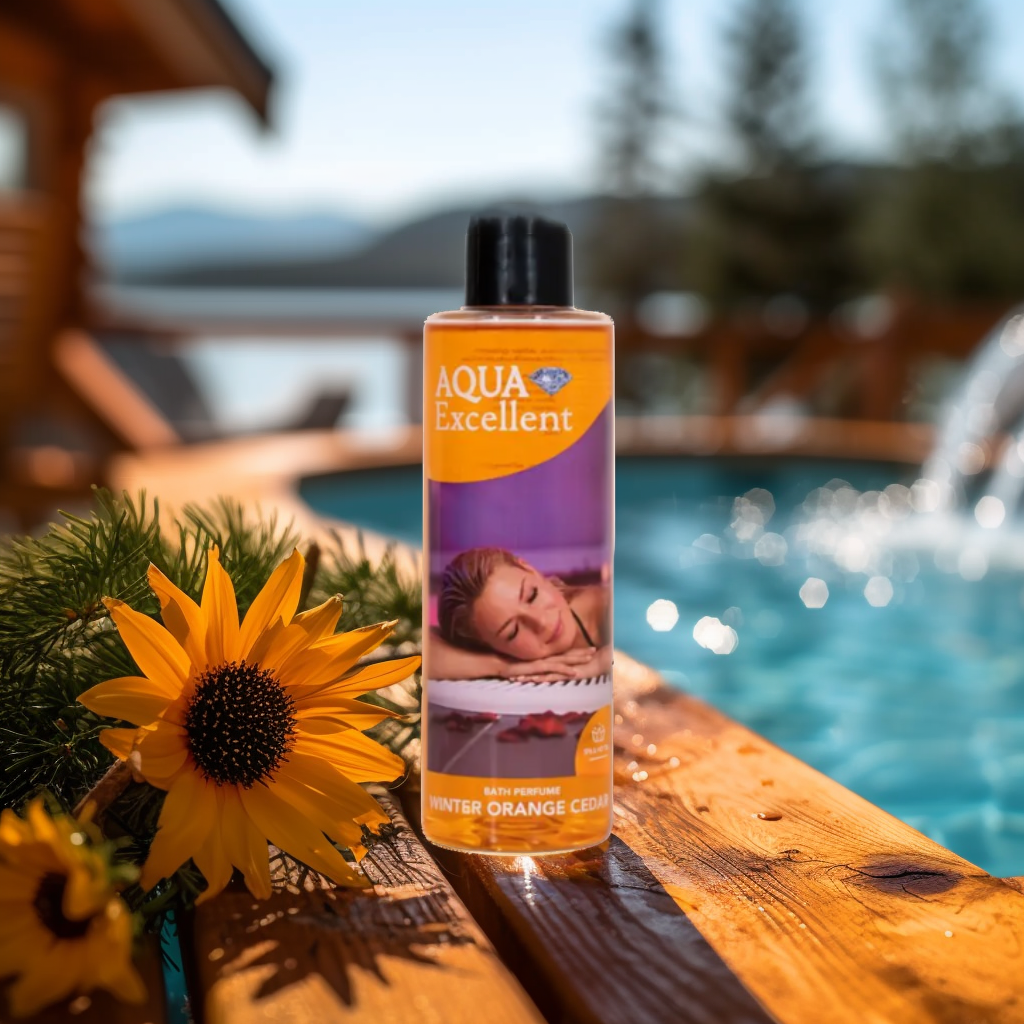 photo d'ambiance de l'aromathérapie orange d'hiver