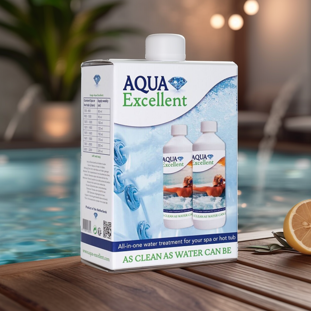 Photo d'ambiance de la recharge duo de produits d'entretien pour spa